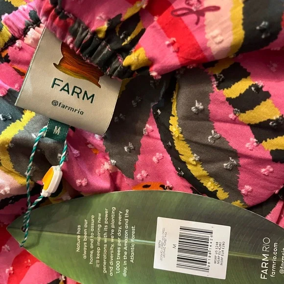 FARM Rio Pink Leopard Forest Midi Dress - Picture 4 of 9